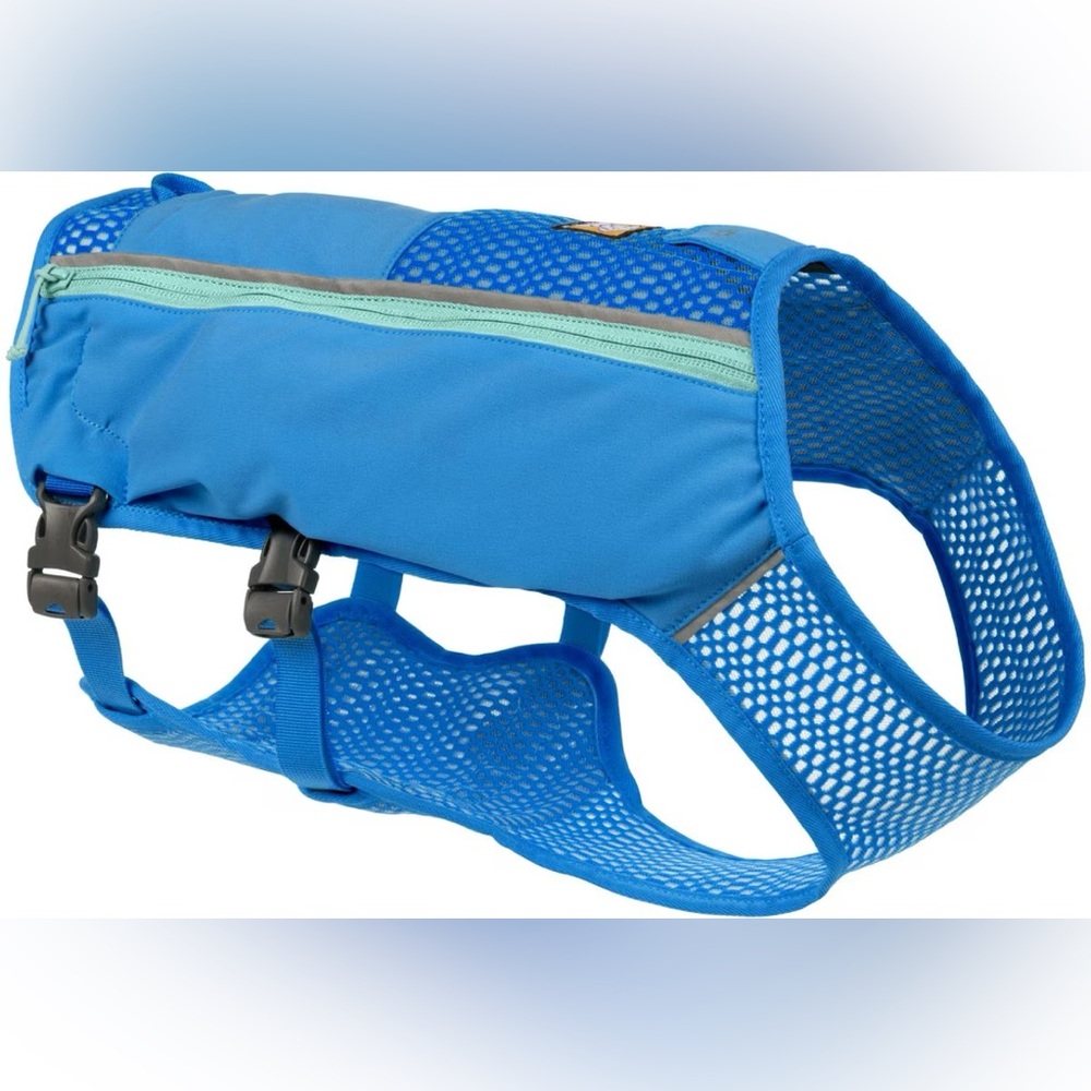 Ruffwear Trail Runner Dog Running Vest, Blue Pool, XS